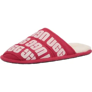 UGG Men Slip On Mule Slippers Scuff Graphic Band Size US 8 Samba Red White