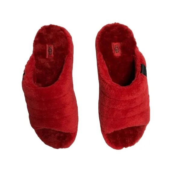 UGG Men’s Fluff You Slippers Samba Red