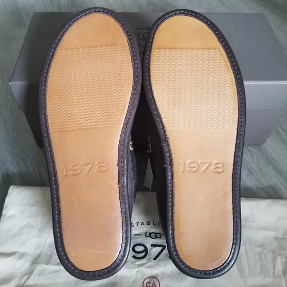 UGG Men's Lorne Leather Slippers.