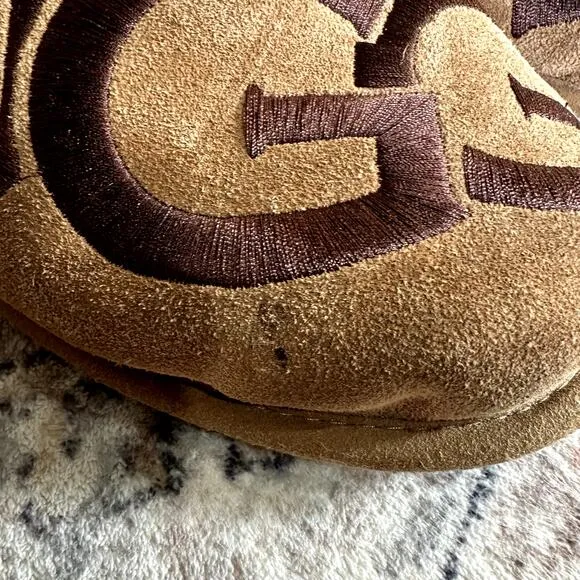 UGG Men's Scuff Logo II Chestnut Espresso Brown Slippers Men's Size 11 RARE