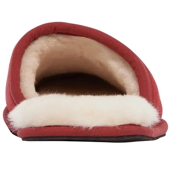 UGG Men's Scuff Logo Slippers Slip-on Red White US Size 12 new!