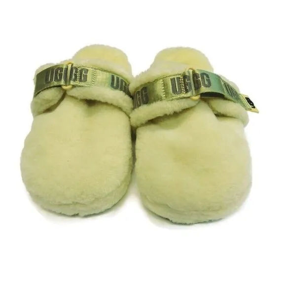 UGG Mens Size 9 Fluff It Slip On Sheepskin Slippers 1118150 Margarita