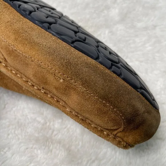 UGG Men's Tan Chestnut Ascot Suede Fur Slippers Shoes Size 12