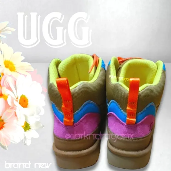 UGG Multicolor High-Top Boots Sneakers Hiking Trail Woodsy Adventure Colorful
