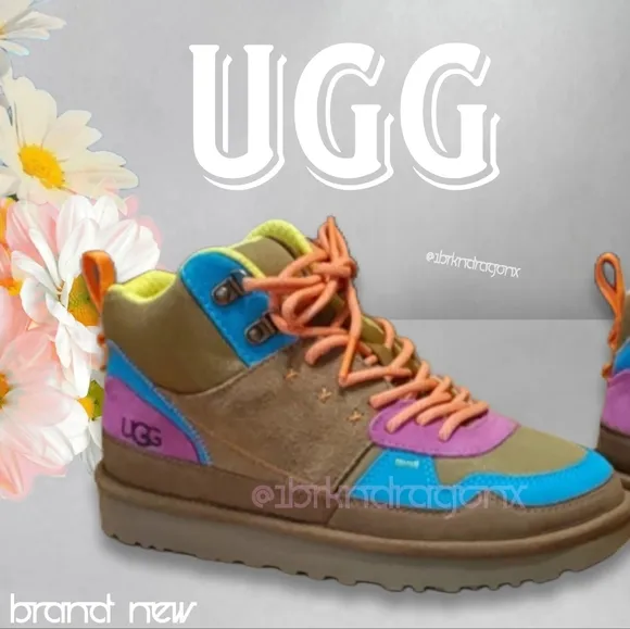 UGG Multicolor High-Top Boots Sneakers Hiking Trail Woodsy Adventure Colorful