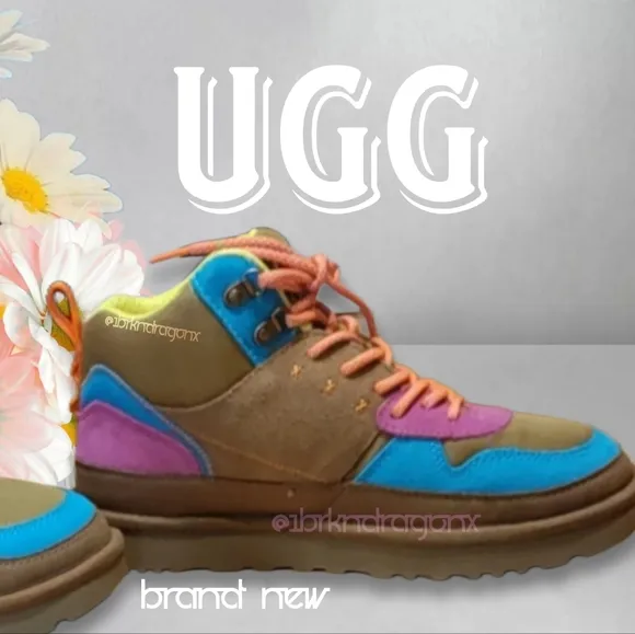 UGG Multicolor High-Top Boots Sneakers Hiking Trail Woodsy Adventure Colorful