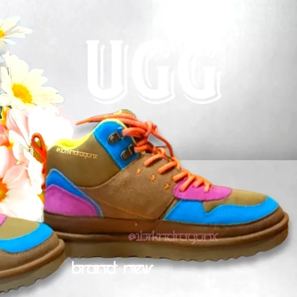 UGG Multicolor High-Top Boots Sneakers Hiking Trail Woodsy Adventure Colorful