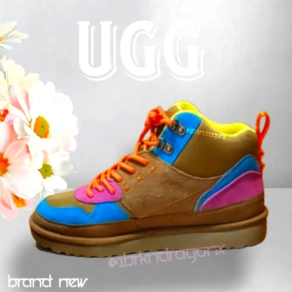 UGG Multicolor High-Top Boots Sneakers Hiking Trail Woodsy Adventure Colorful