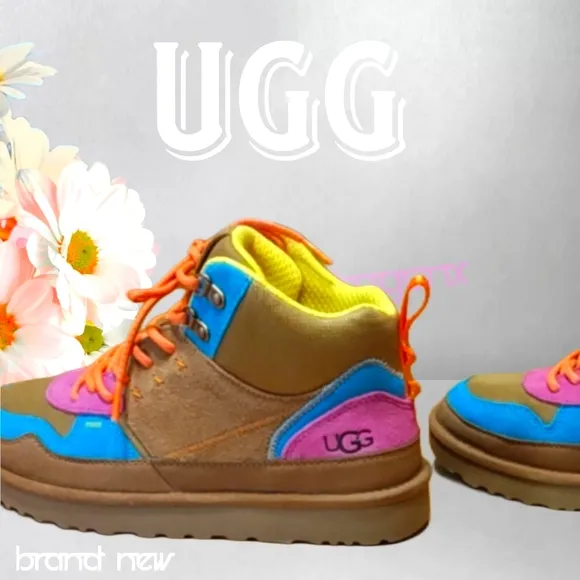 UGG Multicolor High-Top Boots Sneakers Hiking Trail Woodsy Adventure Colorful