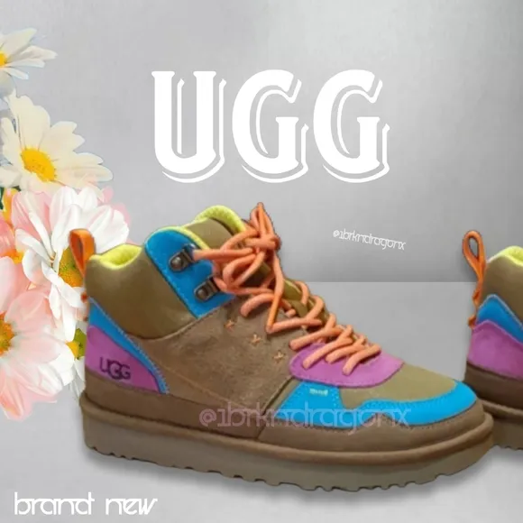 UGG Multicolor High-Top Boots Sneakers Hiking Trail Woodsy Adventure Colorful