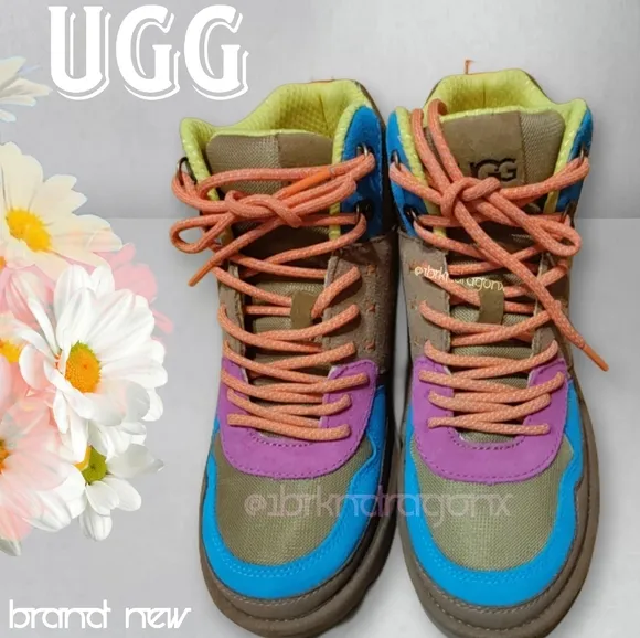 UGG Multicolor High-Top Boots Sneakers Hiking Trail Woodsy Adventure Colorful
