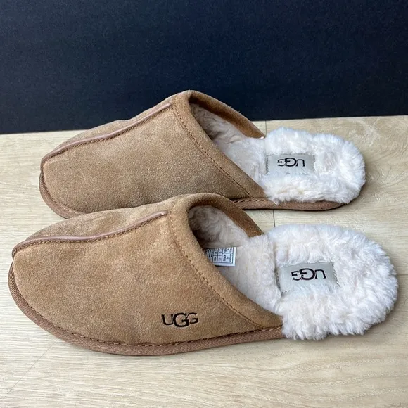 UGG Pearle Faux Fur Lined Scuff Slippers womens size 7 US