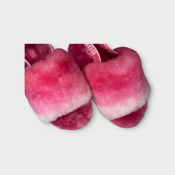 Ugg Pink Gradient Fluff Yeah Slide