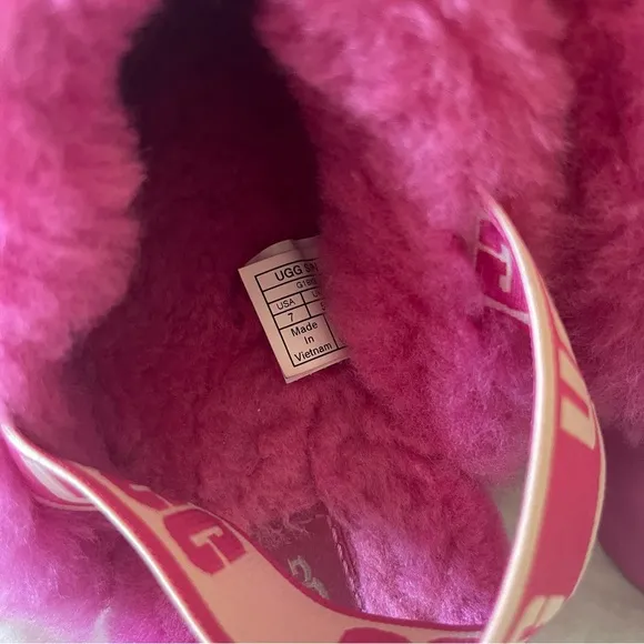 UGG Pink Platform Slip-On Slippers