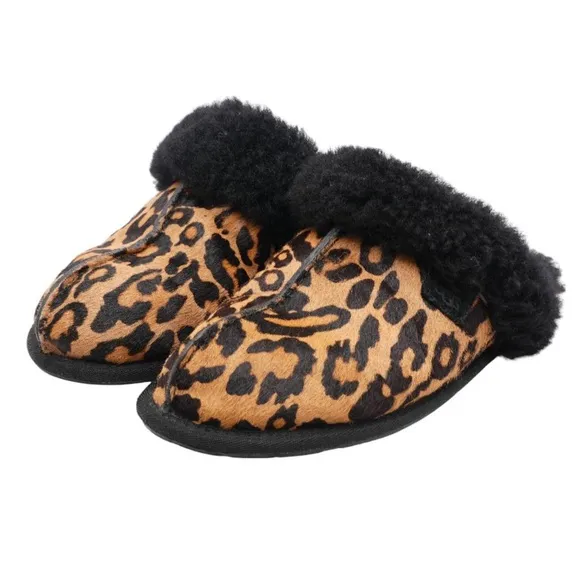 UGG Scuffette II Panther Print Slippers in Butterscotch