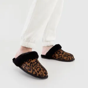 UGG Scuffette II Panther Print Slippers in Butterscotch