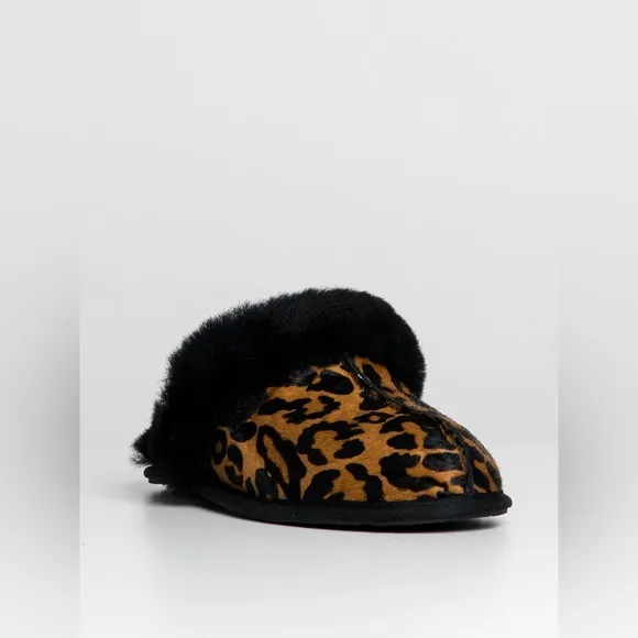 UGG Scuffette II Panther Print Slippers in Butterscotch