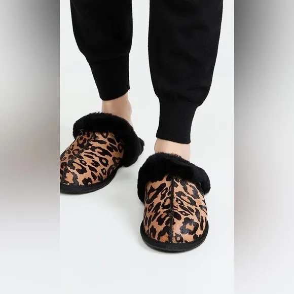 UGG Scuffette II Panther Print Slippers in Butterscotch