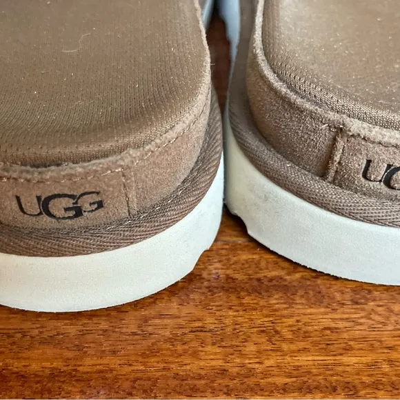 UGG Slides Slippers Women’s LATON Brown / Red  Suede slide Shoes Size 7