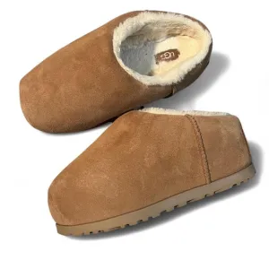 UGG Tan Suede Pumped Slide