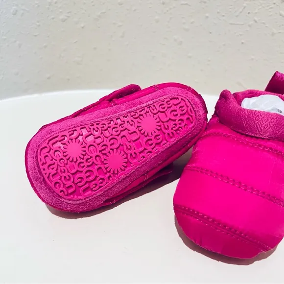 UGG Tasman LTA Baby Infant Pink Puffer Slippers/Sz:0-6M/NWT