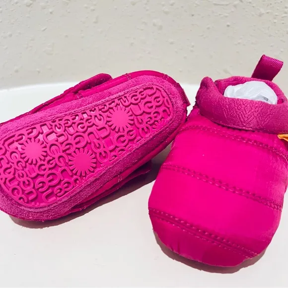 UGG Tasman LTA Baby Infant Pink Puffer Slippers/Sz:0-6M/NWT