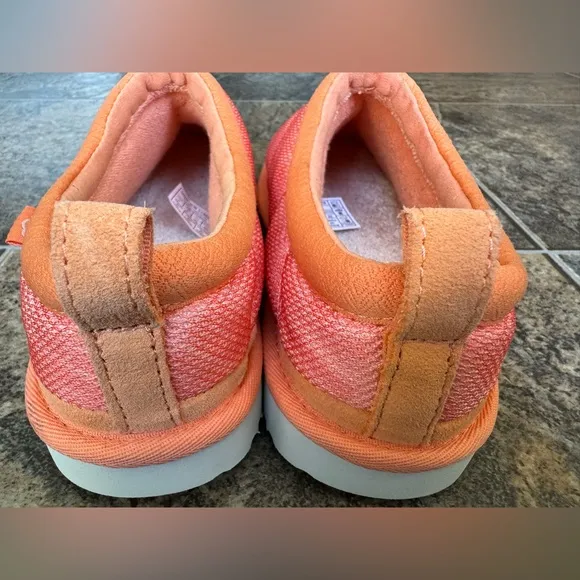 UGG Tasman LTA Orange All Over Print Slip On Slide Slippers- Little Kid’s Size 3