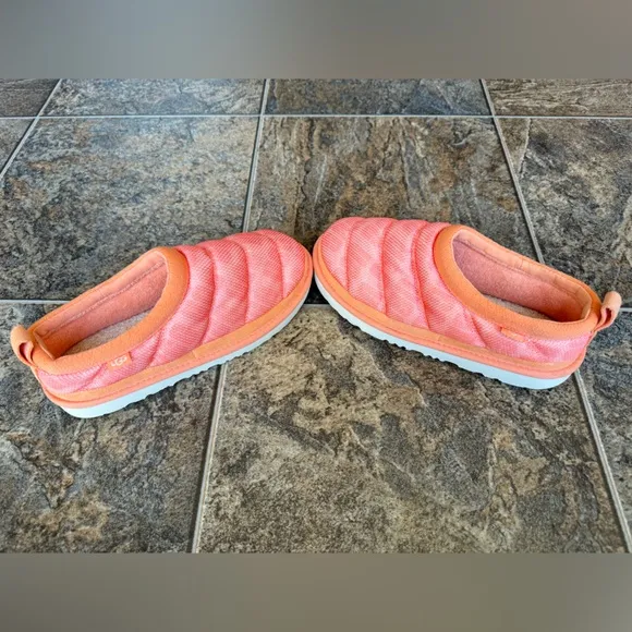 UGG Tasman LTA Orange All Over Print Slip On Slide Slippers- Little Kid’s Size 3