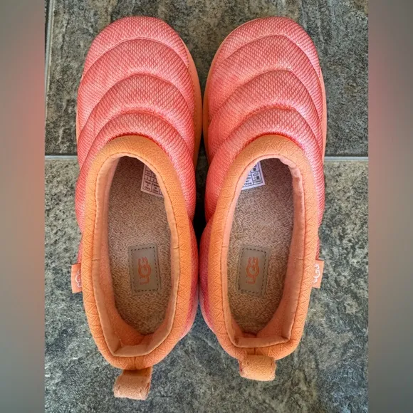 UGG Tasman LTA Orange All Over Print Slip On Slide Slippers- Little Kid’s Size 3