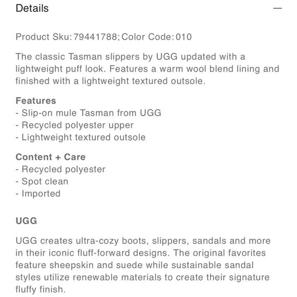 UGG Tasman LTA Puffer Slipper Cream Shoes!