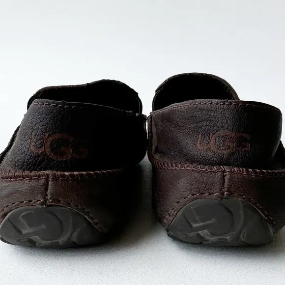 Ugg Upshaw Slipper Loafer Shoe Suede Slip On Casual Cozy Lounge Winter Brown 9