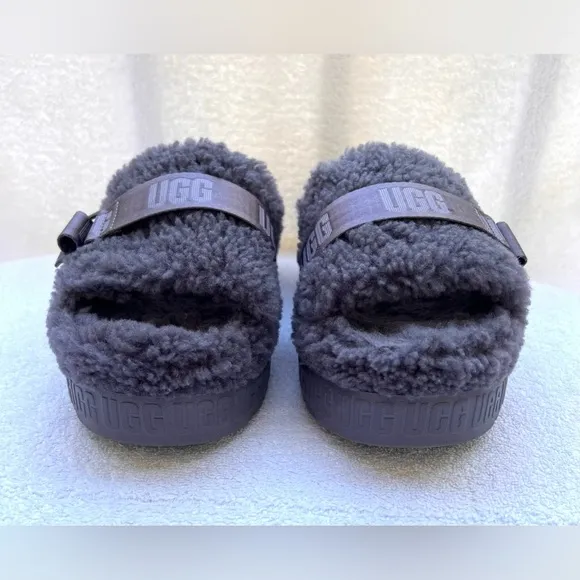 UGG Women's Fluffita Flatform Slippers - Grey - 9
