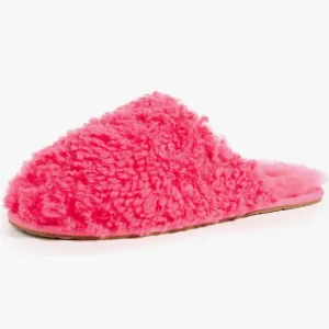 UGG Women's Pink Glow Maxi Curly Slide Slipper Sz 7