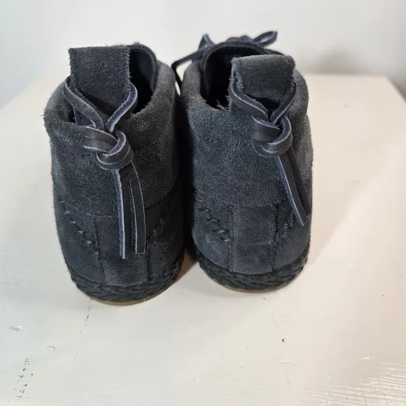 UGG Woodlyn Blue Suede Moccasins Size 8