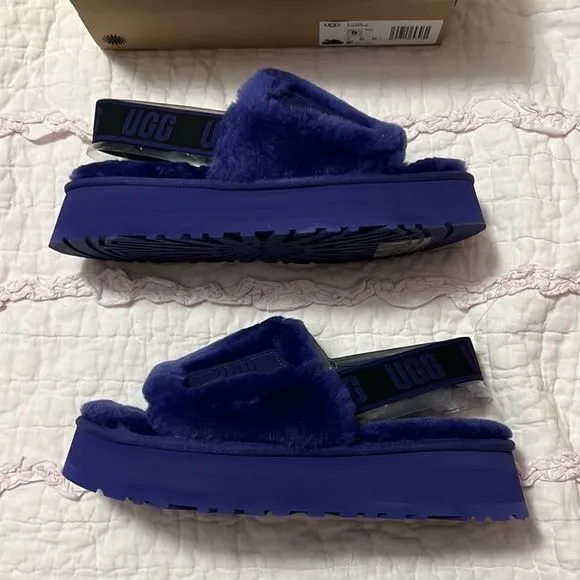 UGG disco sandals purple 9