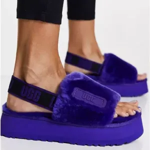 UGG disco sandals purple 9