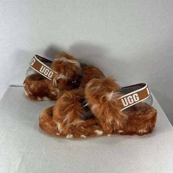 UGG Oh Yeah Spot Natural Slide Slippers Various
