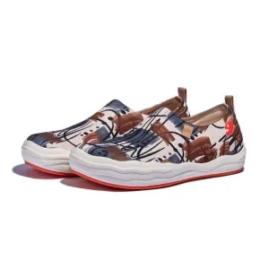 UIN Men's Walking Shoes Slip On Casual Wide Toe Shoes Toledo Ⅷ - graffiti Arab 2