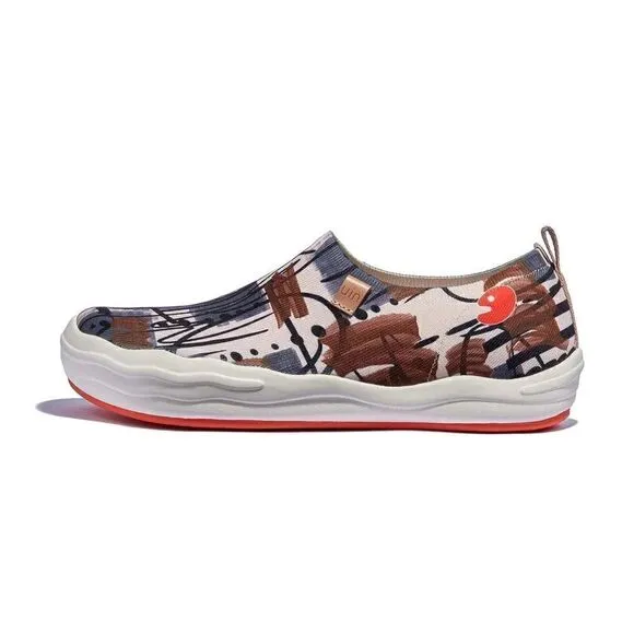 UIN Men's Walking Shoes Slip On Casual Wide Toe Shoes Toledo Ⅷ - graffiti Arab 2