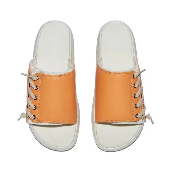 UIN Women's Summer Platform Slide Sandal Travel Shoes (MOCK ORANGE MAHON 2)
