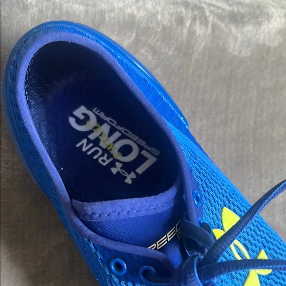 Under Armour Blue and Yellow Athletic Shoes with Cushioned Sole