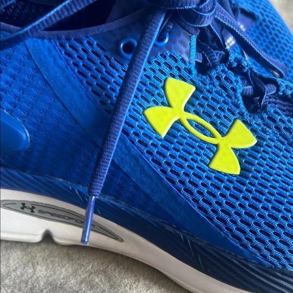 Under Armour Blue and Yellow Athletic Shoes with Cushioned Sole