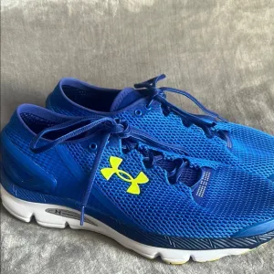 Under Armour Blue and Yellow Athletic Shoes with Cushioned Sole