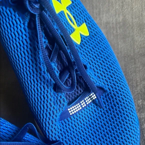 Under Armour Blue and Yellow Athletic Shoes with Cushioned Sole