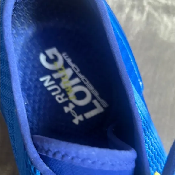 Under Armour Blue and Yellow Athletic Shoes with Cushioned Sole