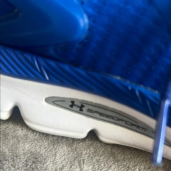 Under Armour Blue and Yellow Athletic Shoes with Cushioned Sole