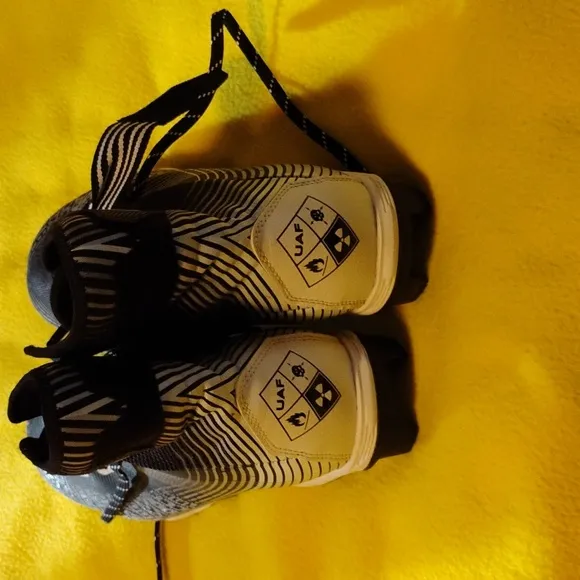 Under Armour Kids Black and White Shoes