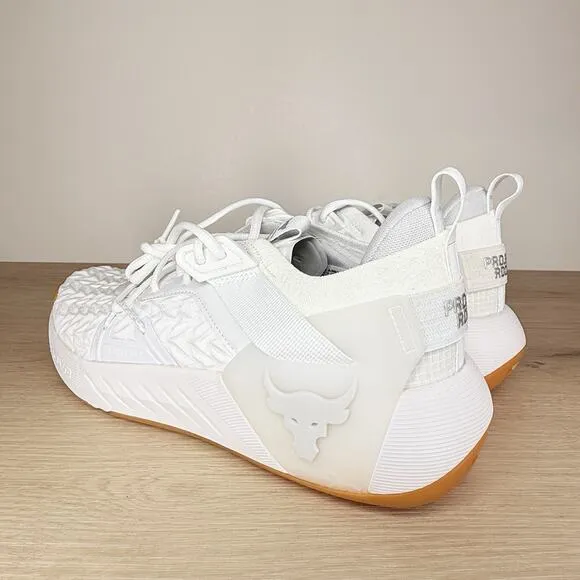 Under Armour Project Rock 6 Training Shoes -White- 3026534-100 Men's Size 11