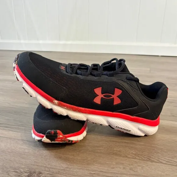 Under Armour Size 11.5 Men's Charged Assert 9 Marble Running Shoes 3024852 Black