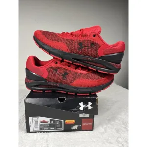 Under Armour UA Mens Size 13 HOVR Intake 6 Running Shoes Red/Black 3026134-600
